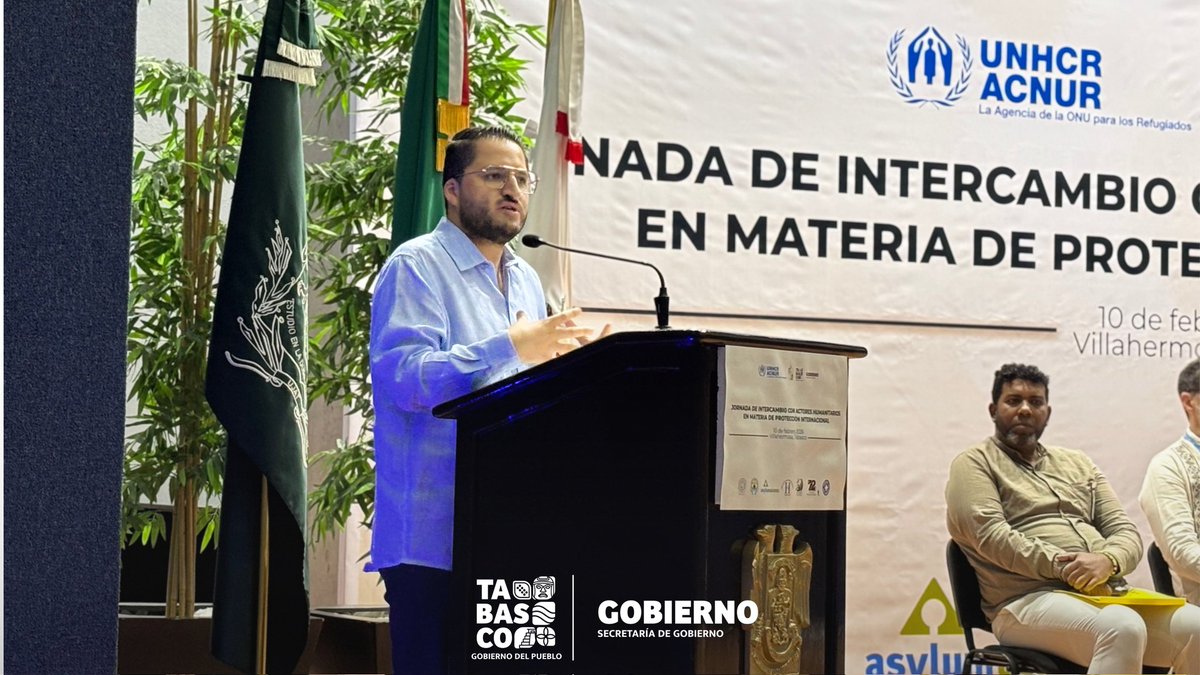 Sec_Gob_Tab's tweet image. La Secretaría de Gobierno en coordinación @AcnurMexico organizó la “Jornada de Intercambio con Actores Humanitarios en Materia de Protección Internacional”, llevada a cabo en el Centro Internacional de Vinculación y Enseñanza de la Universidad Juárez Autónoma de Tabasco.