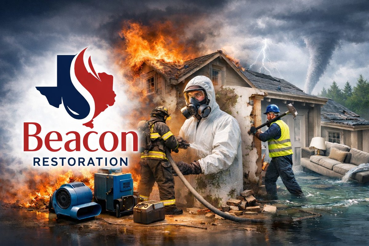 Revive and Rebuild with Beacon Restoration! 
Is your home or business suffering from unexpected damage? Let us help restore your peace of mind! 
Our expert team is ready to tackle fire, water, and storm damage, bringing your property back to life.
Call us today at 936.286.1692