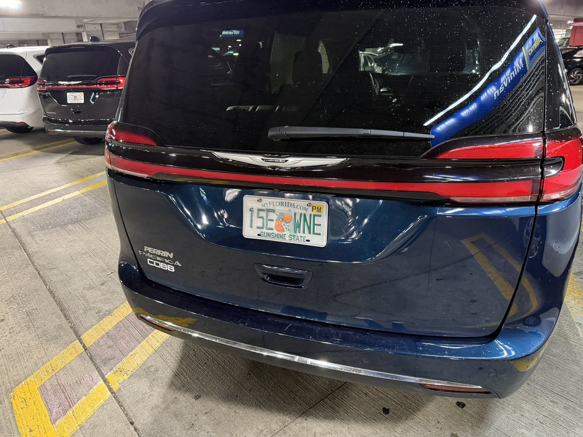 Alright which one of you Subaru drivers rented a Pacifica and slapped the Perrin and Cobb stickers on there?