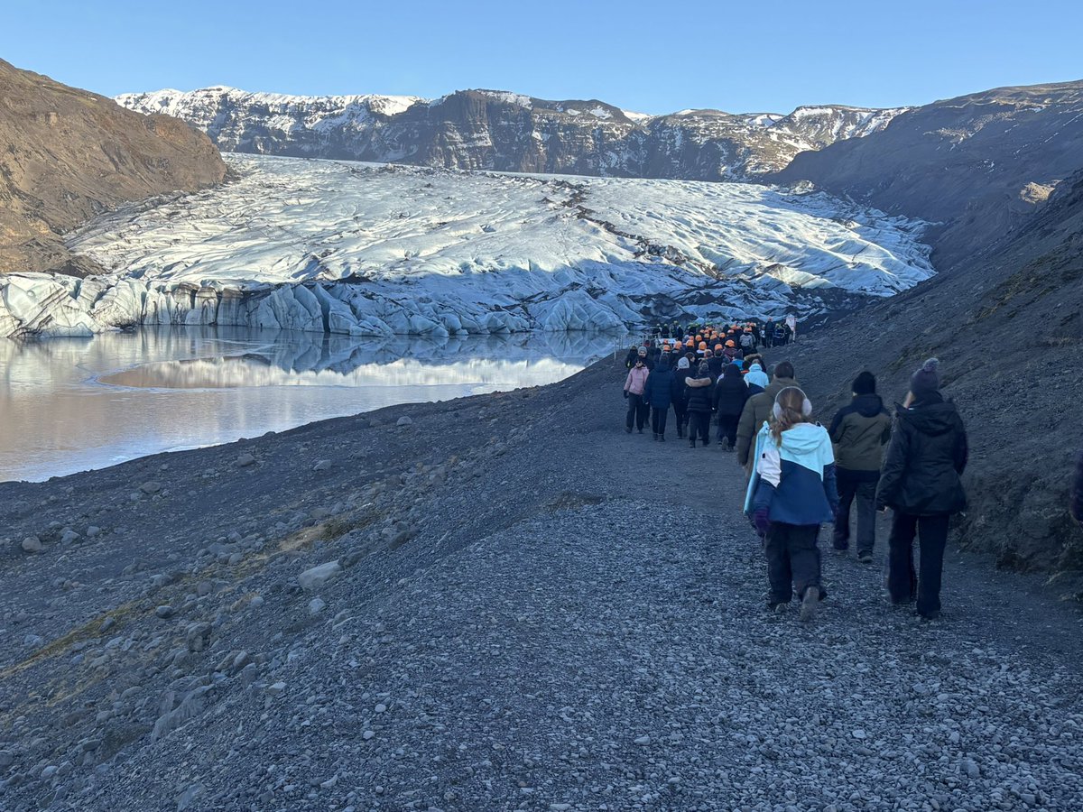 HTHAGeography's tweet photo. We’re sort the afternoon exploring the Sólheimajökull glacier https://t.co/EthpO5EUWQ