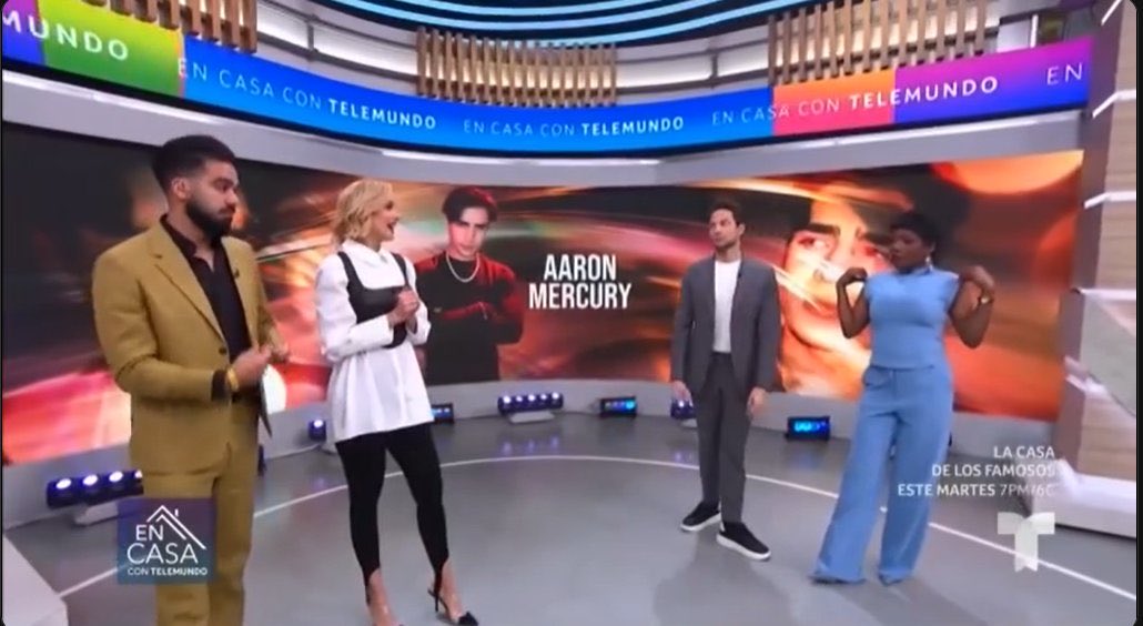 Mi niño en Telemundo Estados Unidos 🥹 creciendo a pasos agigantados 

AARON EN TLMD

#AARONATION #AaronMercury