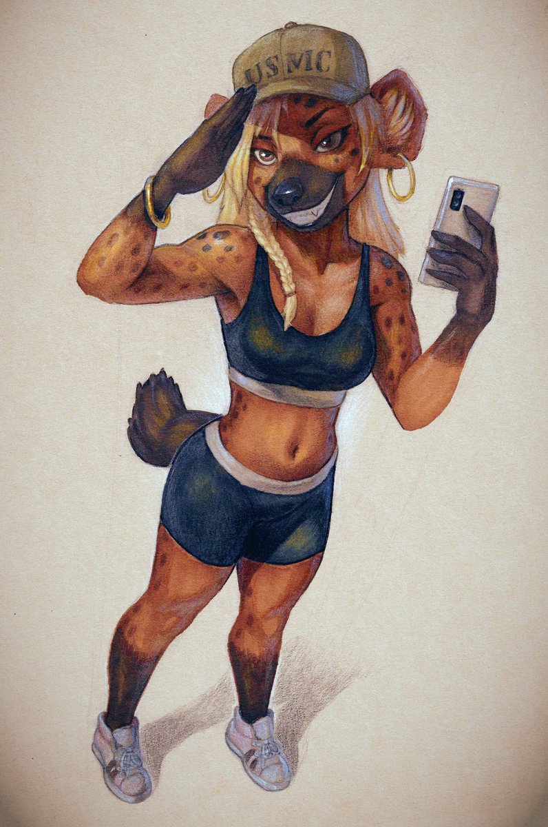 "OORAH, Stay hard, stay spotted!"  

I wanted to try a little perspective with that one.