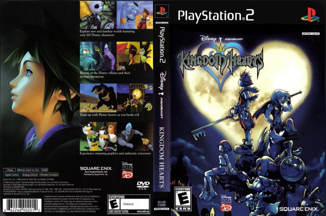 Kingdom Hearts still has the best cover to any video game I’ve seen, others come close but man this was peak