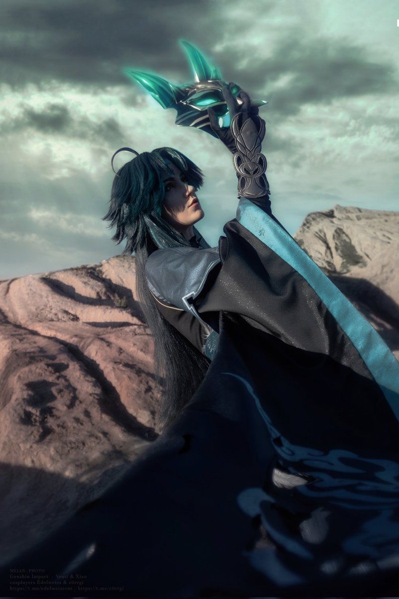 Edelweisscos's tweet photo. In the silent hour before dawn, when even the mountain wind settles into the gorge, a lone bird calls into the cloud-veiled emptiness.

Four cries—and always silence. No one replies. There are no friends left to answer.

#xiao #xiaocosplay https://t.co/wf1Rhag7Q3