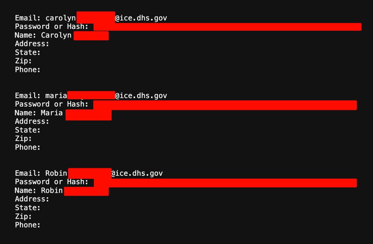 Dominick Skinner previously leaked the identities of 4,500 ICE agents through ice.wiki.

We’ve now discovered a separate, larger leak titled ‘Fuck Your List Pam Bondi, Here’s Ours’ containing over 14,000 DHS/ICE agents.

This new leak includes:
∙Names
∙Email