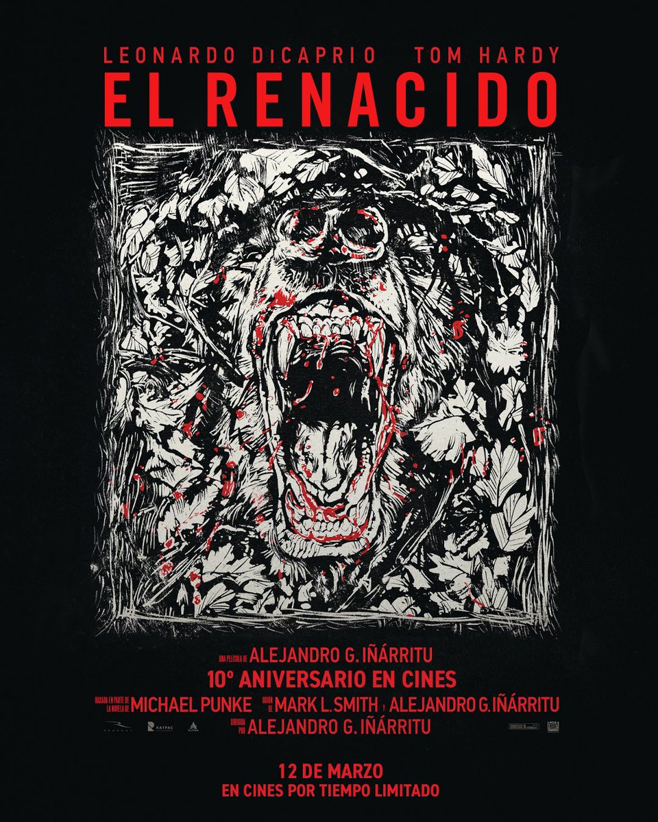 20thcenturyla's tweet photo. #ElRenacido, protagonizada por Leonardo DiCaprio y dirigida por Alejandro G. Iñárritu, regresa a los cines de México el 12 de marzo. https://t.co/0ZbHzuKFAO