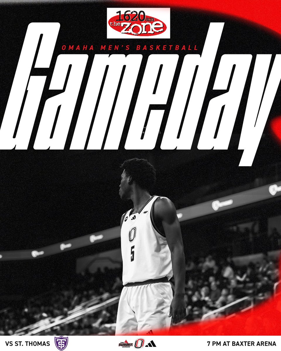 Back 🏠

🆚 St. Thomas
⏰ 7 p.m. CT
📍 <a href="/BaxterArena/">Baxter Arena</a> (Omaha, Neb.)
⭐️ <a href="/1620TheZone/">1620 The Zone</a>
⭐️  Military Appreciation Night
🎟️ bit.ly/4aqlXRV
📺 Summit League Network (bit.ly/4cnG45S)
📊 bit.ly/4qzSDPh
📻 1290 KOIL or <a href="/varsity/">Varsity</a> (bit.ly/4rN3fLv)