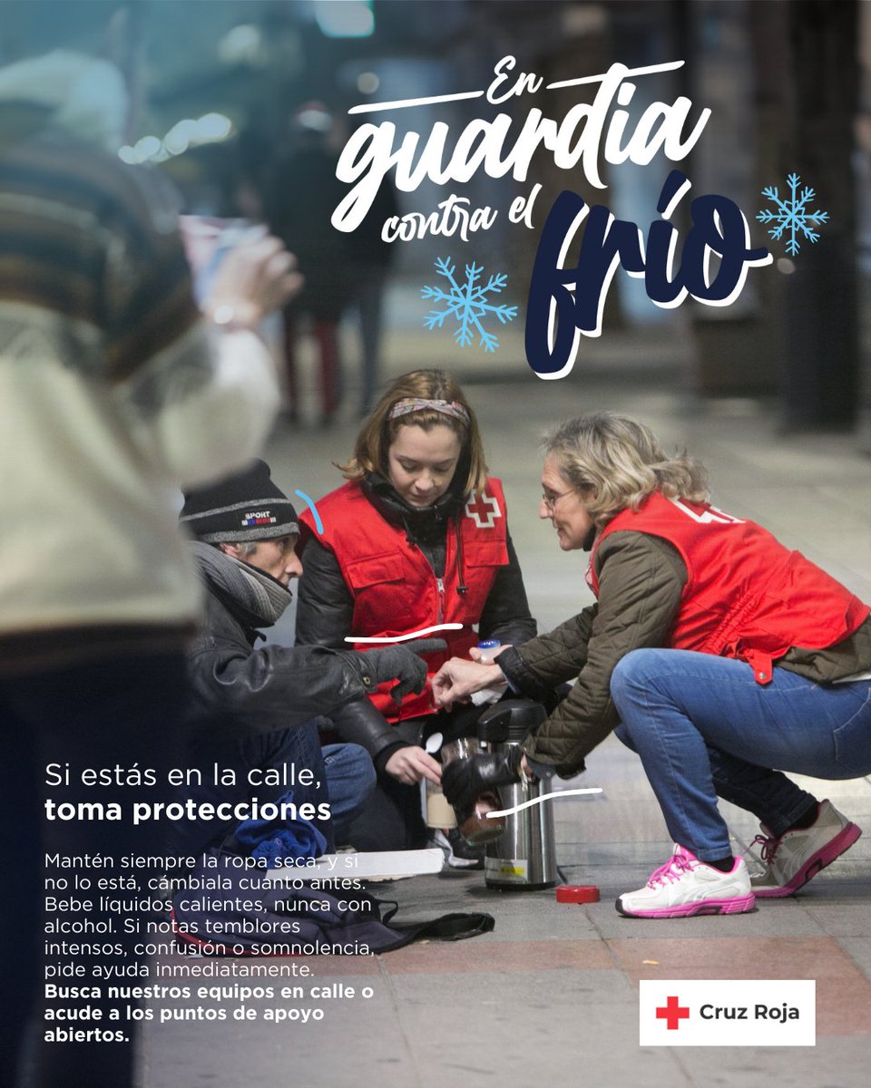 El frío también puede ser una emergencia. Cuidarte y cuidar a los demás puede marcar la diferencia. Si ves a alguien que lo necesita, no mires para otro lado. Acompaña, avisa y busca apoyo.