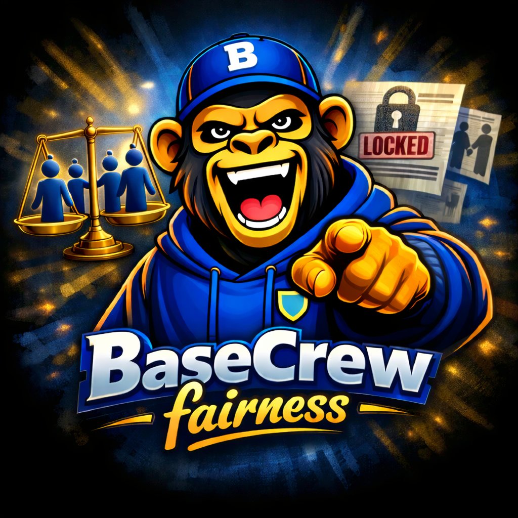 CrewOnBase's tweet image. 🟦 BaseCrew Fairness:

Fair launch means exactly that, fair.

No presale. No insider advantage. No hidden allocations waiting to dump. Just a clean launch where everyone has access at the same time, with the same information.

We’ve locked team tokens, locked ecosystem reserves,…