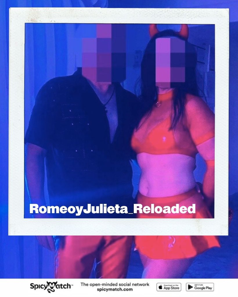 😝Pareja busca single o pareja en CDMX👀

Ellos son 💞RomeoyJulieta_Reloaded💞 y este sábado 14 de febrero andarán en CDMX con ganas de conocer gente picante en un bar por zona Roma-Condesa y salir a un club de ambiente

Mándales mensaje en SpicyMatch
spicymatch.com/romeoyjulieta-…