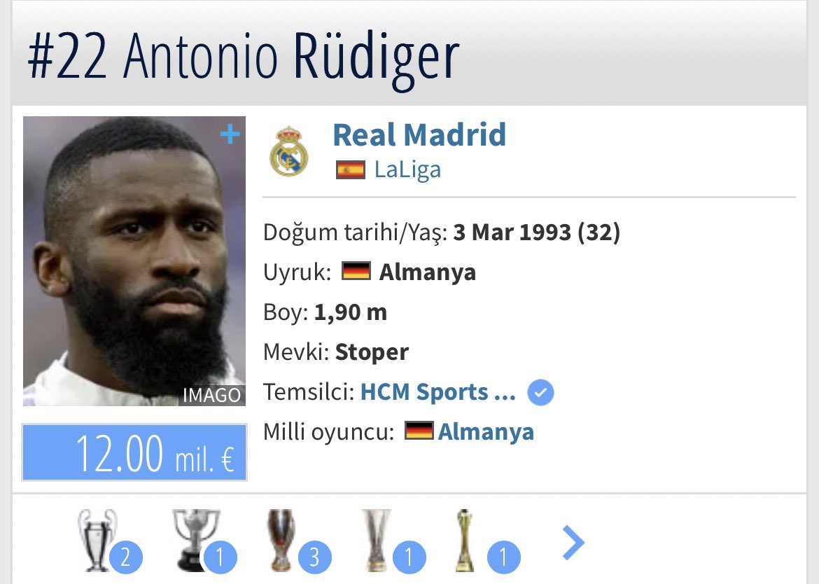 nihataydogan33's tweet photo. Al sana hem yıldız hem tecrübe önemli bir stoper Antonio Rudiger Haziran’da sözleşmesi bitiyor şimdiden bitirebilirsiniz @SerdalAdali_x @Besiktas https://t.co/9qCh2xRewc