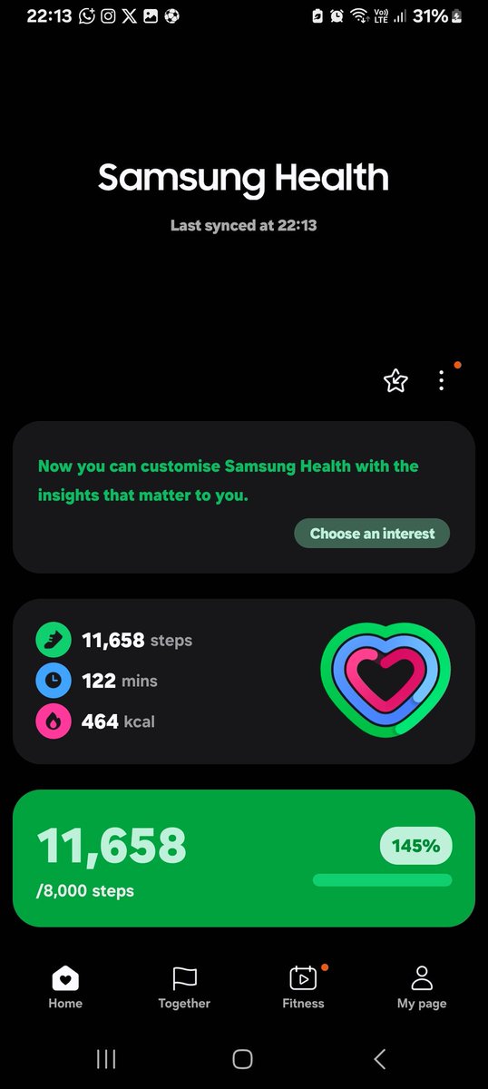 MainaDominicKE's tweet photo. @amerix 11,658 steps https://t.co/nneQL1A08X