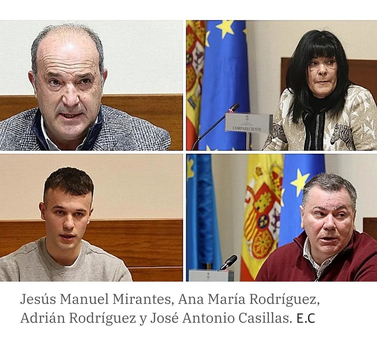FonsiLoaiza's tweet photo. Se llaman Jesús Manuel Mirantes, Ana María Rodríguez, Adrián Rodríguez y José Antonio Casillas y eran los responsables de la mina de Cerredo (Asturias) donde fallecieron 5 mineros. Hoy han sido imputados por homicidio imprudente al extraer presuntamente sin permiso carbón. https://t.co/mmwSPRC4IN