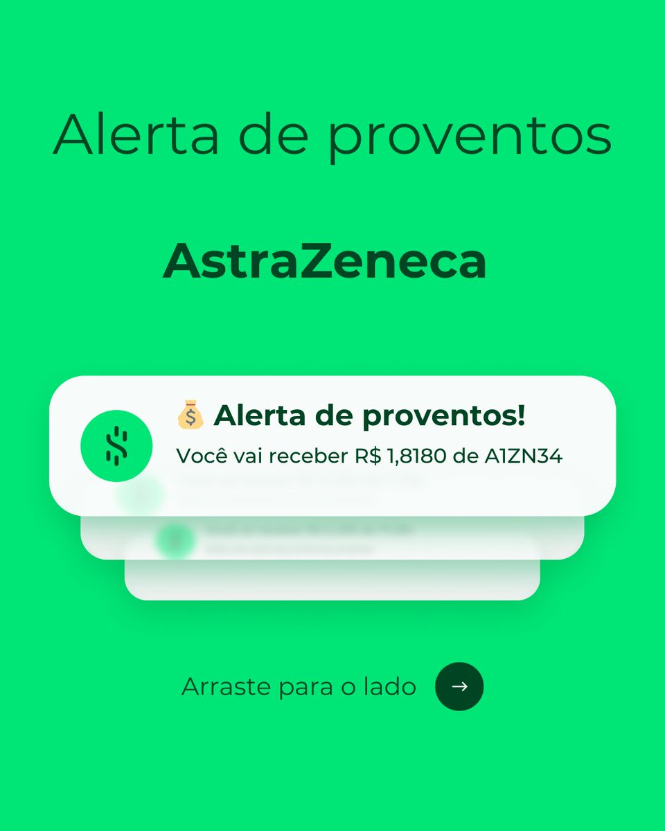 GranaCapital's tweet photo. Dividendos na área! 💸

Baixe o app do Grana e seja notificado quando essa graninha cair na conta 💰
Link na bio do @GranaCapital 
#astrazeneca #a1zn34 #dividendos #proventos #granacapital https://t.co/jN32IoldAj