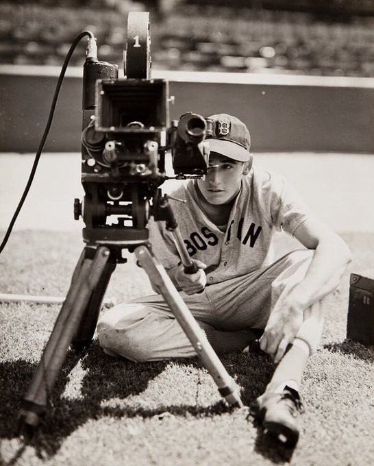 Jimfrombaseball's tweet photo. "Nobody was more loyal, generous, courageous, more respected than Ted Williams.
He sacrificed his life and career for his country.
But he became what he always wanted to be , the greatest hitter ever."
Yogi Berra on Ted Williams.
"For my money, Ted Williams is the greatest hitter of all-time.
I'd take him over Babe Ruth, I'd take him over Ty Cobb.
I'd take him over Cobb because of the combination of power and average.
I'd take him over Ruth because with Ruth, you can only speculate about what he would have done in the modern era.
Ted Williams hit .388 at the age of 39 in 1957.
Ted was what few of us ever become; he was exactly what he set out to be.
He said he wanted to be able to walk down the street some day and have people say "There goes the greatest hitter who ever lived".
And if they don't say that, it's only because they don't know what they're talking about."
Bob Costas.