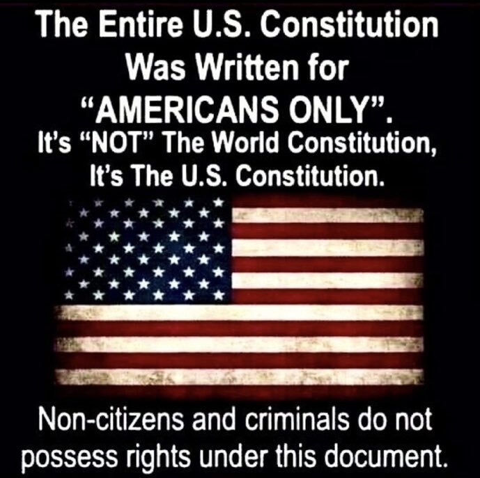 If a person is here illegally, they have NO Constitutional rights!