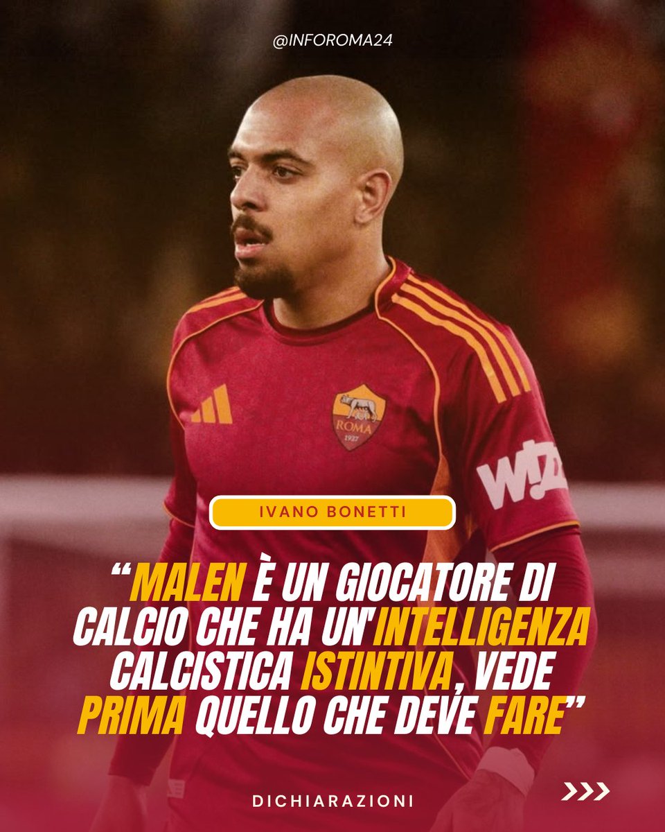 inforoma24's tweet image. 🟡🔴 Ivano #Bonetti, dirigente sportivo e allenatore di calcio, ha parlato del nuovo acquisto dell'#ASRoma: #Malen.

🔎 L'ex calciatore si è poi soffermato sul #VAR e su come influenzi negativamente le partite.

📲 RMWradio