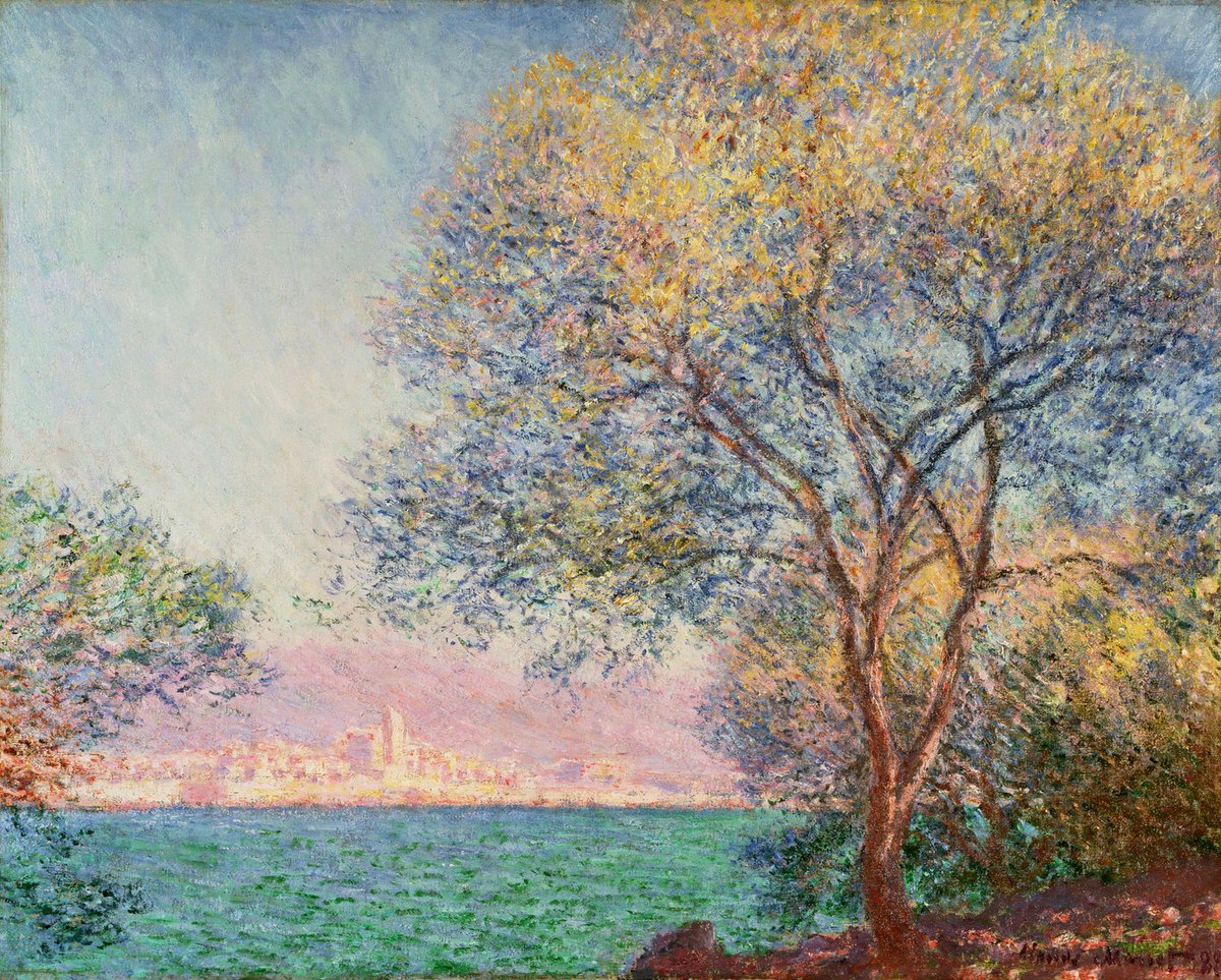 Antibes in the Morning - 1888 #artbots #monet