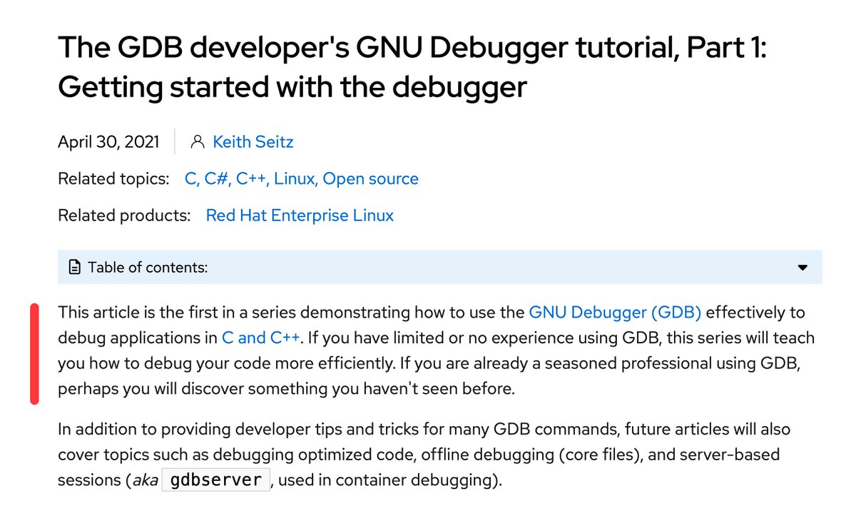 Getting Started with GDB

developers.redhat.com/articles/the-g…