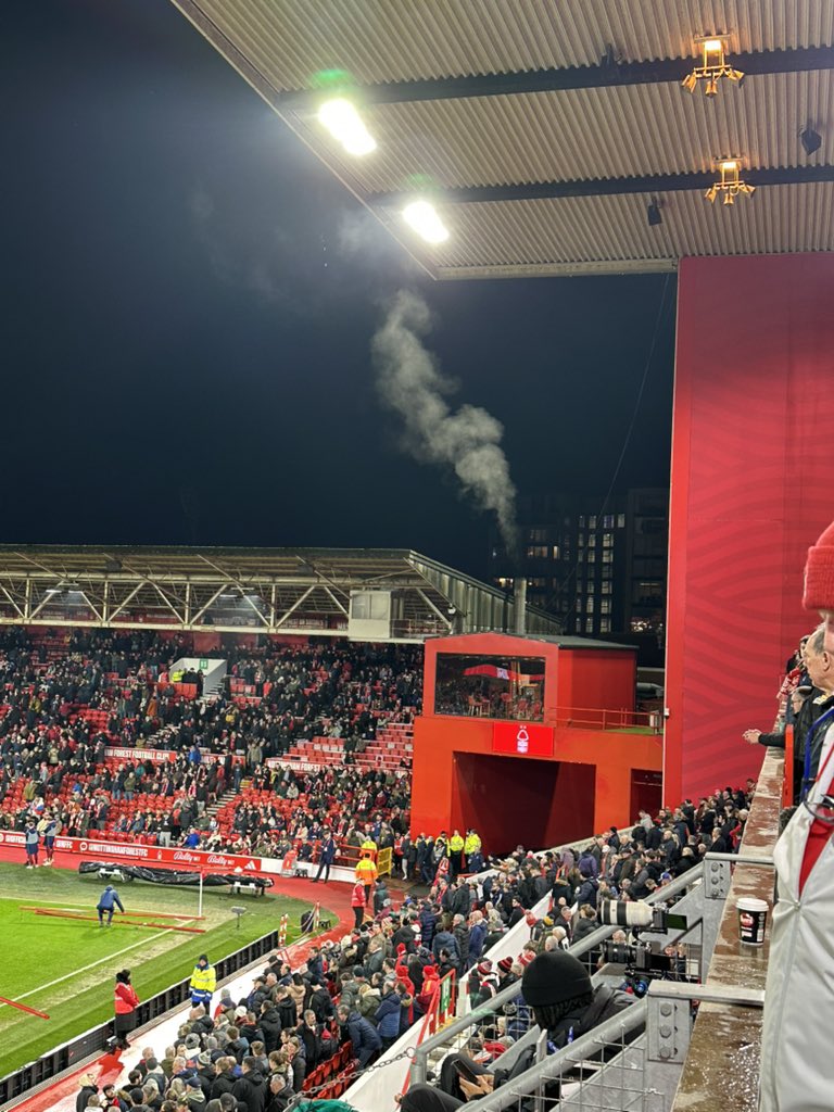 White smoke at the city ground. #nffc