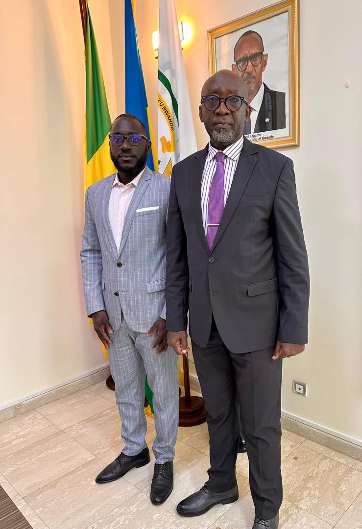 RwandainSenegal's tweet photo. Aujourd’hui, M. Festus Bizimana, Ambassadeur du Rwanda au Sénégal, a reçu en audience M. Malick Diouf, Directeur Général de Prim’s. Les échanges ont porté sur l’organisation d’événements dédiés au développement du sport, notamment la 3ᵉ édition du Dakar Sports Summit, prévue en amont des Jeux Olympiques de la Jeunesse, qui se tiendront à Dakar au début du mois de novembre 2026.

Les discussions ont également permis d’explorer des opportunités de partenariat visant à renforcer la coopération et à soutenir des initiatives en faveur du développement du sport en général et du toursme sportif en particulier.

——

Today, Mr. Festus Bizimana, Rwanda's Ambassador to Senegal, received in audience Mr. Malick Diouf, Director General of Prim's. 

Discussions focused on the organization of events dedicated to the development of sport, in particular the third edition of the Dakar Sports Summit, scheduled to take place ahead of the Youth Olympic Games, which will be held in Dakar in early November 2026.

The discussions also explored partnership opportunities aimed at strengthening cooperation and supporting initiatives for the development of sport in general and sports tourism in particular.