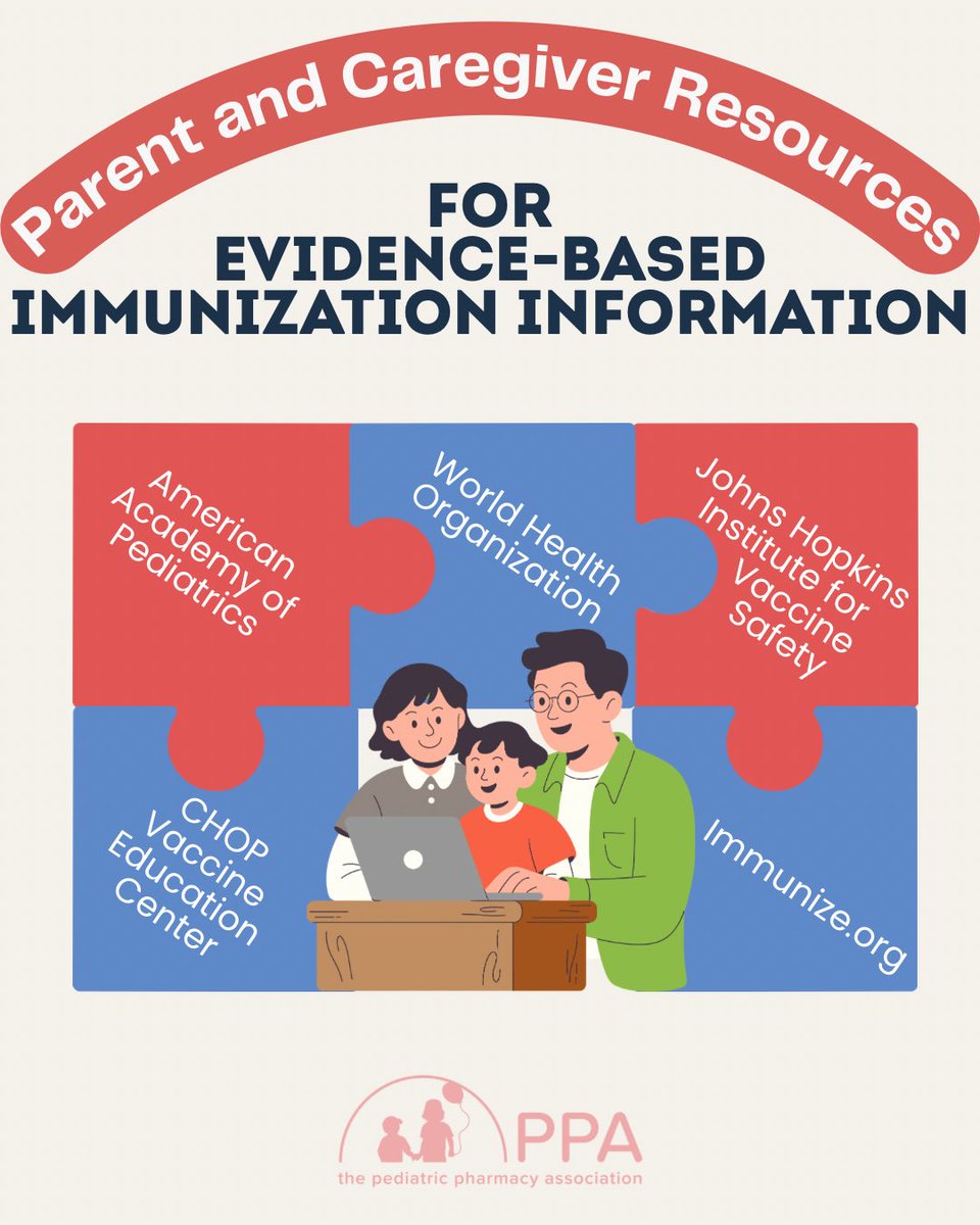 PediatRxAssn's tweet photo. Pharmacists are uniquely positioned to address vaccine misinformation through empathetic, evidence-based communication. 

Check out the latest publication by the PPA Immunization Committee for a summary of communication strategies &amp; shareable resources on childhood vaccines. https://t.co/wrGkfzwbUn