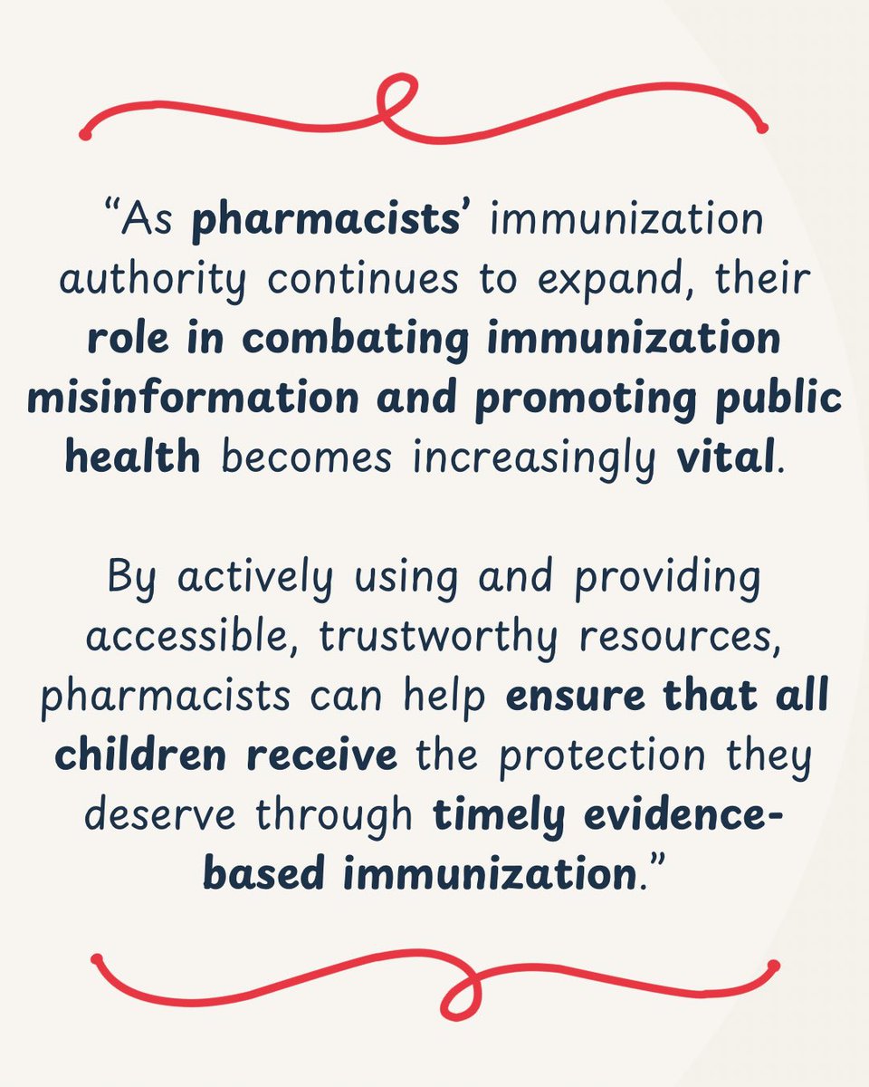 PediatRxAssn's tweet photo. Pharmacists are uniquely positioned to address vaccine misinformation through empathetic, evidence-based communication. 

Check out the latest publication by the PPA Immunization Committee for a summary of communication strategies &amp; shareable resources on childhood vaccines. https://t.co/wrGkfzwbUn