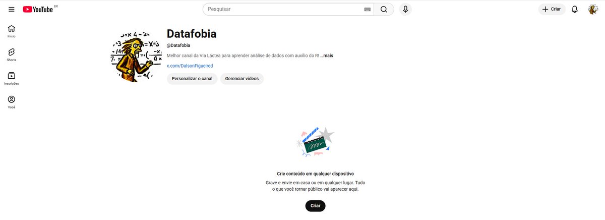 DalsonFigueired's tweet image. Pessoal, atentendo a pedidos, lançamos hoje o nosso canal Datafobia no Youtube.

youtube.com/@Datafobia

Teremos aulas sobre análise de dados, estatística e outros temas relevantes para a agenda política nacional. 

Será um prazer contar com a sua participação. Abs,
