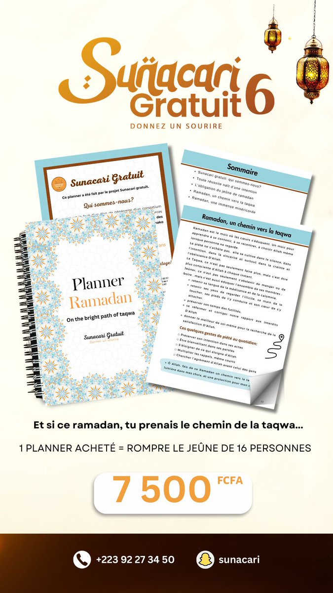 Tu organises tes jours de jeûne tout en prenant des récompenses, tranquillement chez toi🥰

Qu’Allah nous facilite, amine yarabi🤲🏾