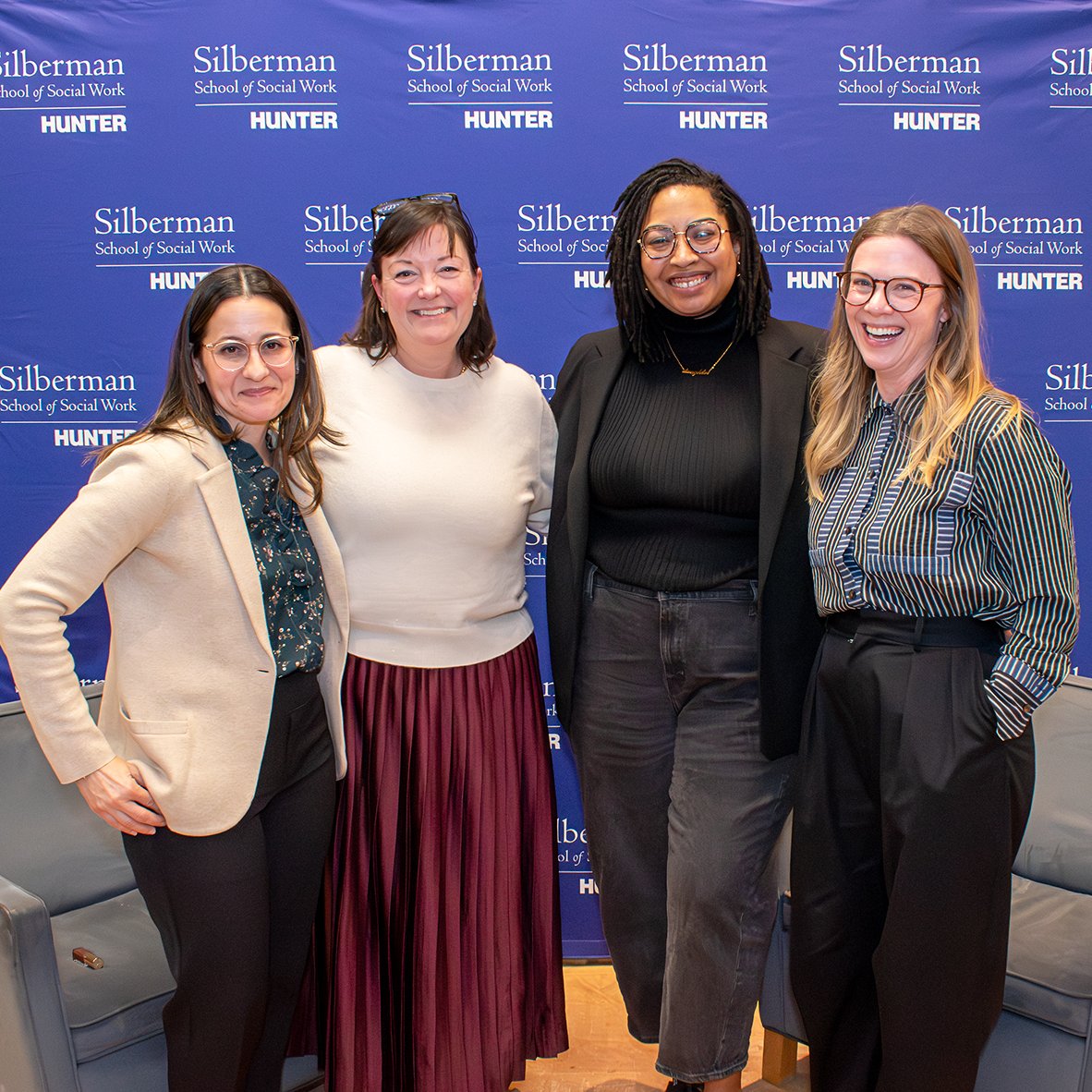 silbermanssw's tweet photo. Last night, Silberman SSW hosted a powerful Grieftastic event with Rachel Cargle and Meghan Riordan Jarvis on grief, transitions, inclusion, and the vital role of social workers in uncertain times. Thank you to our speakers, our professor Colleen Katz, and our partners. https://t.co/IBkmqt5tyg