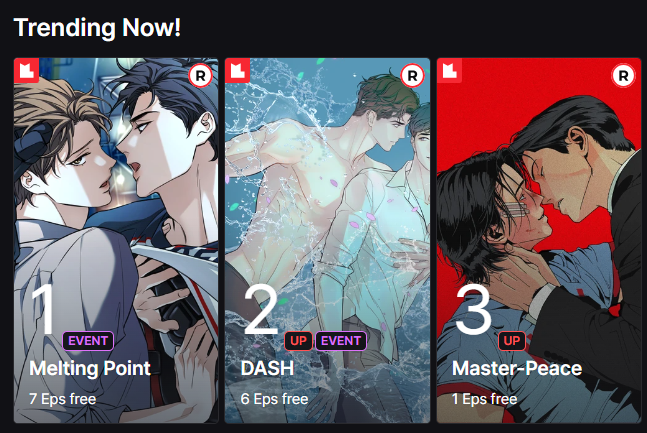 my_meltin_point's tweet image. #MeltingPoint is right now trending at #1 on Lezhin US! 🎉🥳