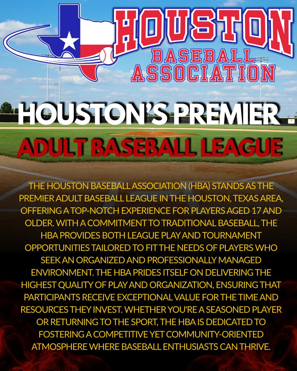 HOUSTON BASEBALL ASSOCIATION (@hba_houbaseball) on Twitter photo 