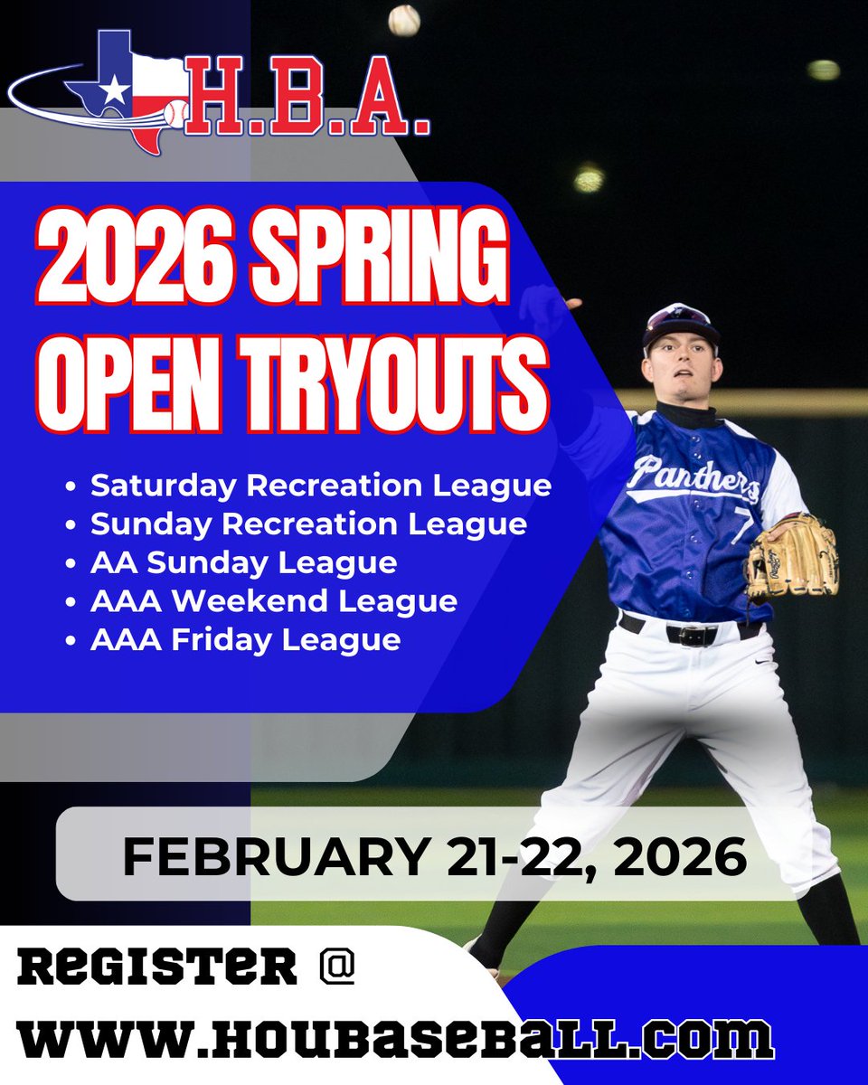 HOUSTON BASEBALL ASSOCIATION (@hba_houbaseball) on Twitter photo 