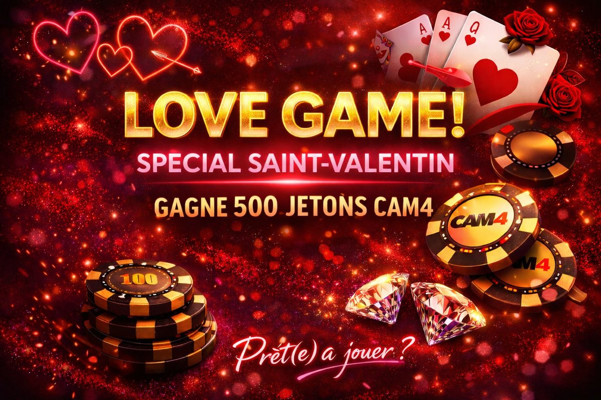 Cam4_FR's tweet photo. 💕 Et si la Saint-Valentin commençait un peu plus tôt…

500 jetons CAM4 sont en jeu 💎

🔁 RT
➕ Follow @Cam4_FR
Résultat le 14/02 à 20h30

L’amour aime les audacieux 😏 https://t.co/ajrUChakgp