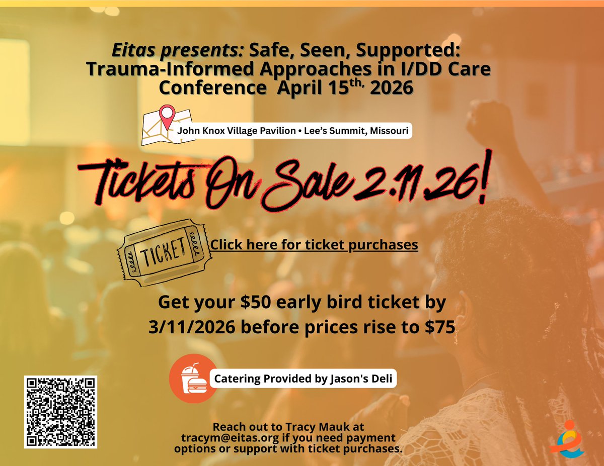 Tickets are on sale now!
Join us for Safe, Seen, Supported: Trauma-Informed Approaches in I/DD Care on April 15, 2026 at 9:00 AM (Central Time) at The Pavilion at John Knox Village.
