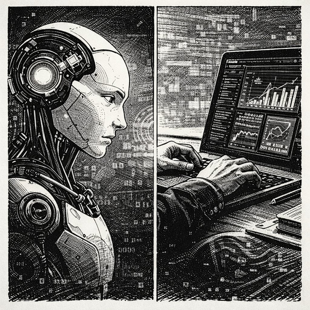 La IA no reemplaza profesiones.
Reemplaza mediocridad.
No importa si eres dev, marketer o creador.
Si solo ejecutas, eres reemplazable.
Si piensas, diseñas y decides, no.
¿Estás construyendo criterio o dependencia?