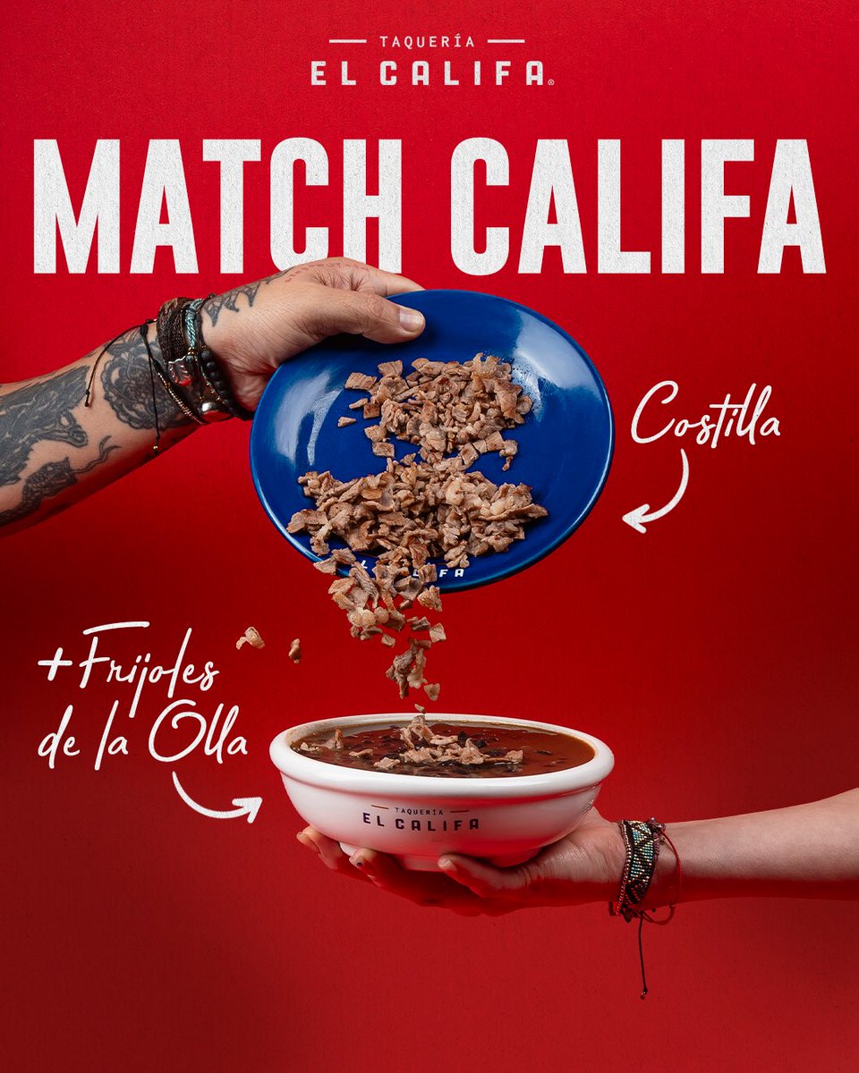 El verdadero match no está en Tinder. Está en El Califa. Costilla + frijoles. Y sí… se vale revolver.

#RitualCalifa #MatchCalifa #ConTodo