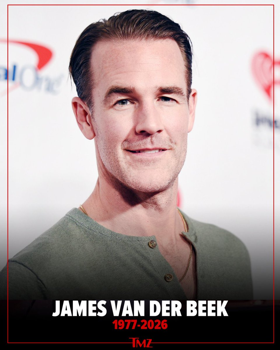 🕊️ James Van Der Beek has died. He was 48. 

What we know: tmz.me/RvjXKrS