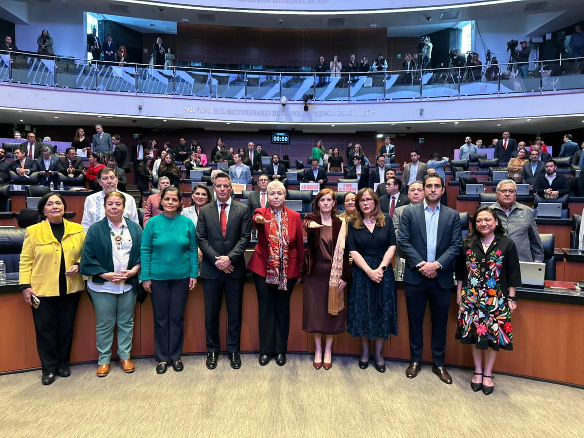 📷 Ana Luisa Vallejo Barba y Luz Elena Baños Rivas rindieron protesta como embajadoras de México en Belice y en la República de Guatemala, respectivamente.