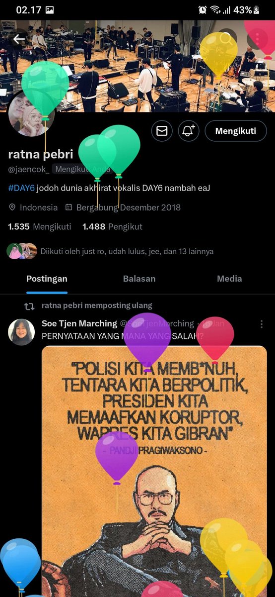 akun ini juga sama ajaa, pokoknya gara gara pemerintah nih jadi ga estetik 😭😭😭