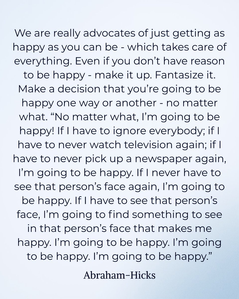 AbrahamHicks's tweet image. #AbrahamHicks