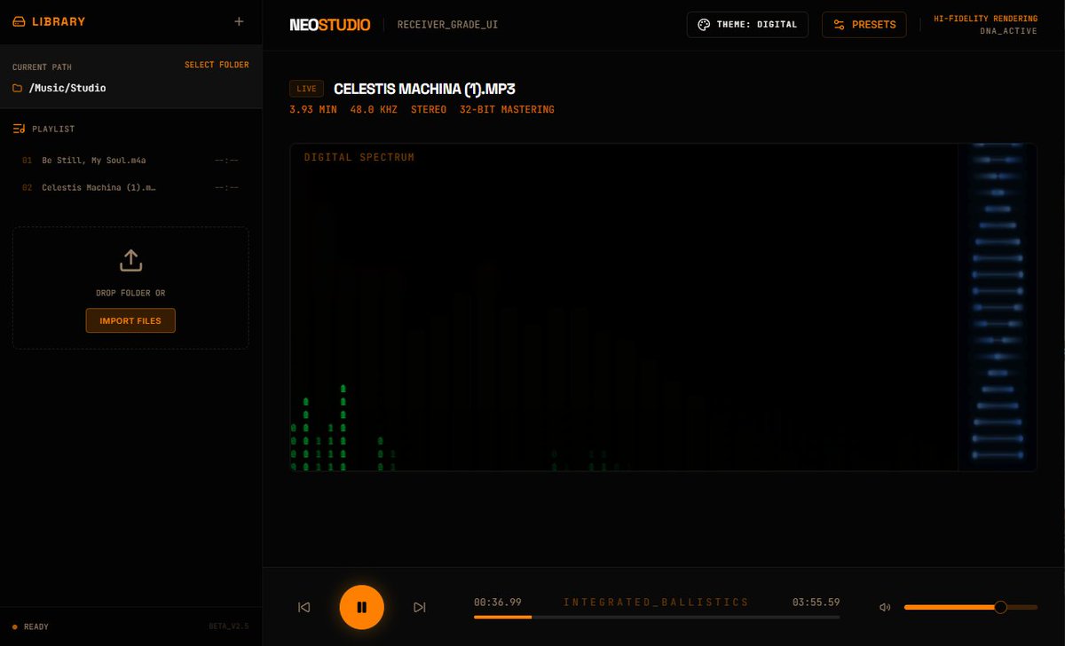 ressiiver.live

digital sound enhancement, 432 Hz conversion, money energy generation, DNA activation, and all kinds of other cool features are heart-coded into this “audio engine.”Upload an audio file on the left and listen completely free on a whole new level. In the