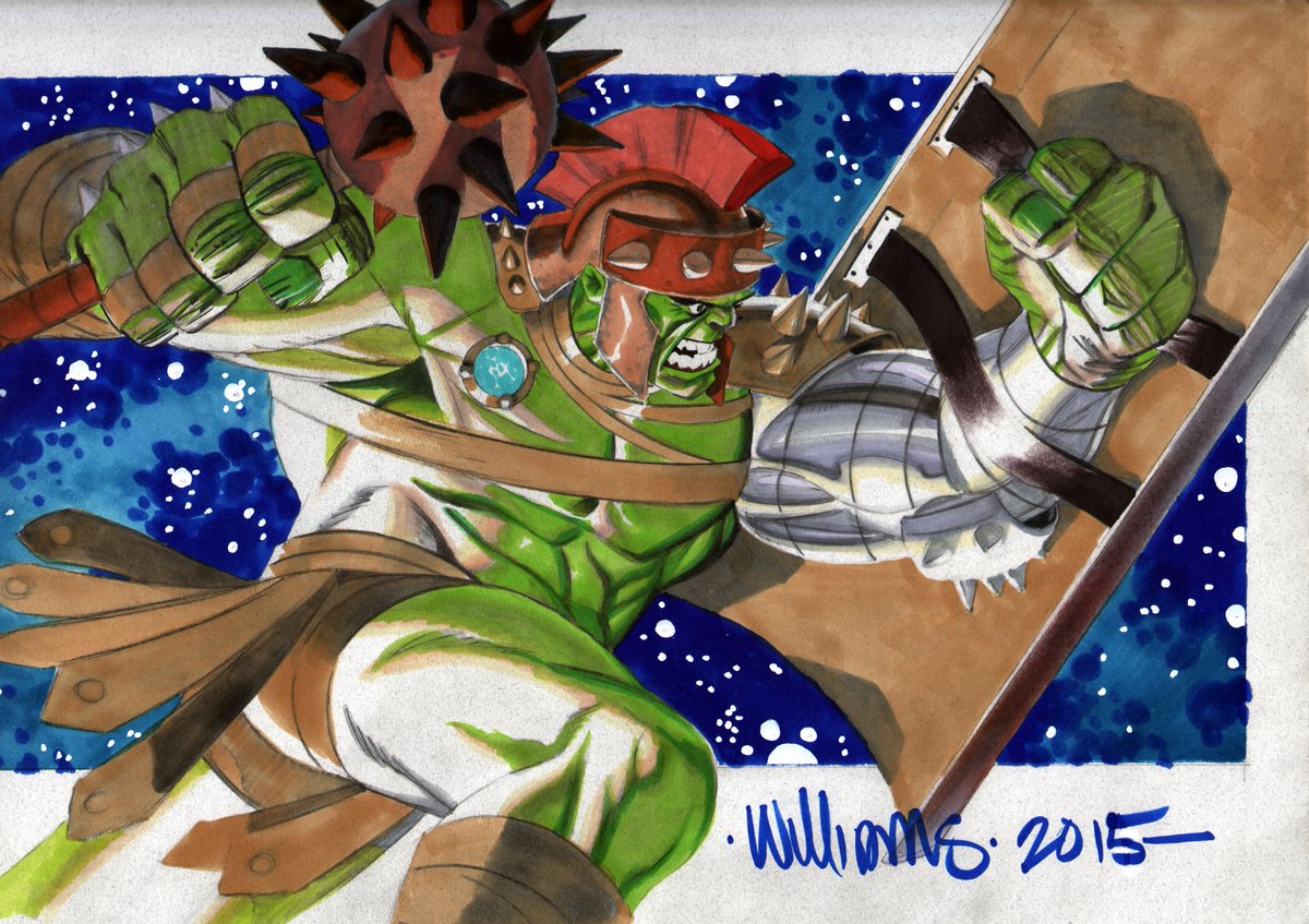 dwamsart's tweet photo. #Marvel's World War #Hulk Gladiator commission.
Pencil and #Copics https://t.co/EzY6aOceLB