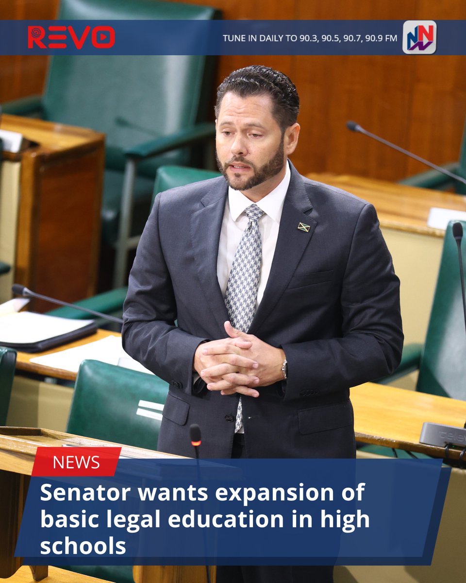 Government senator, Christian Tavares-Finson, is calling for an expansion of the programme through which the basics of legal education are taught in high schools across the country.

READ MORE HERE: revonews.ai/news/senator-w…