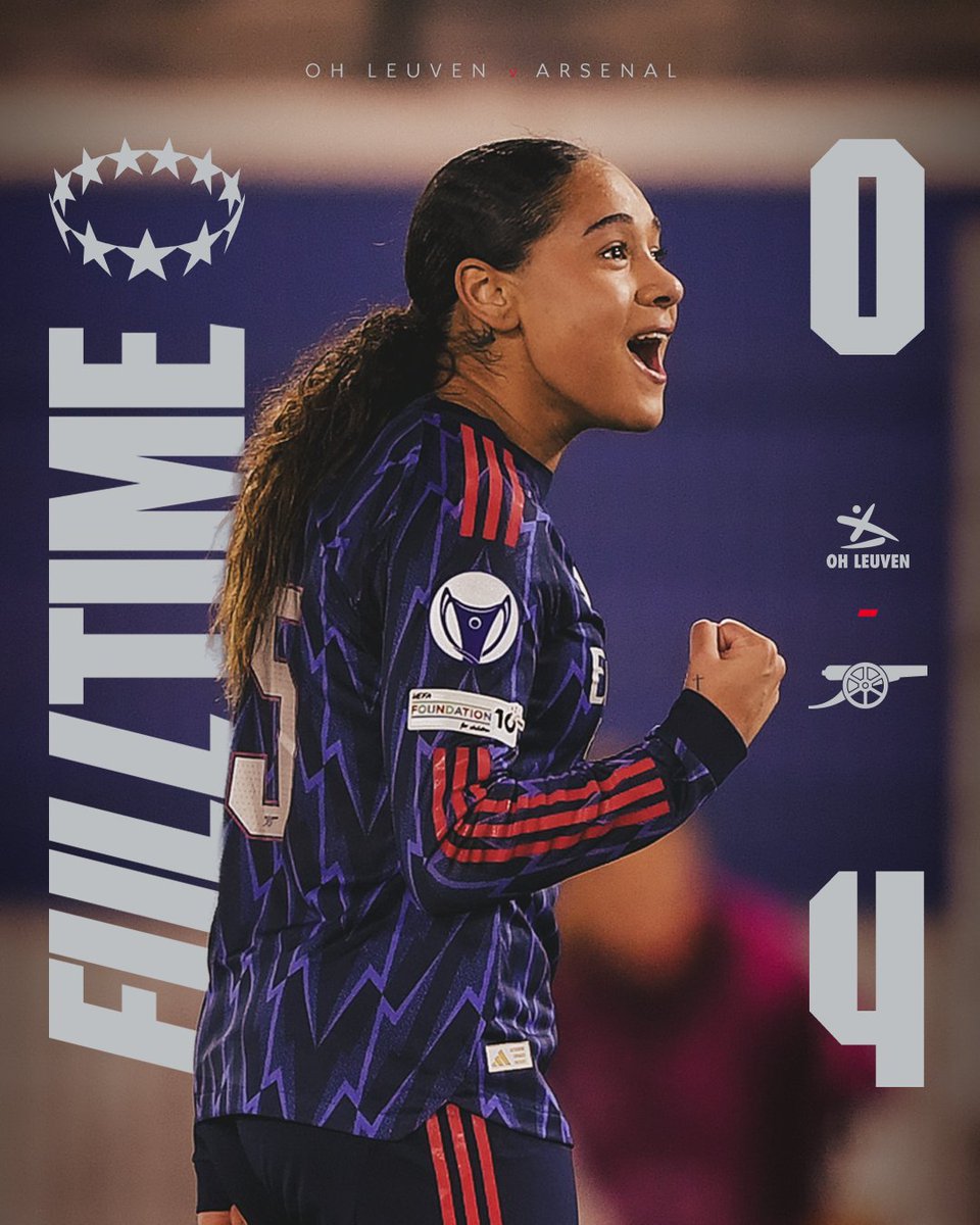ArsenalWFC's tweet image. A big win in Belgium ❤️

And one step closer to the UWCL quarter-finals 💪
