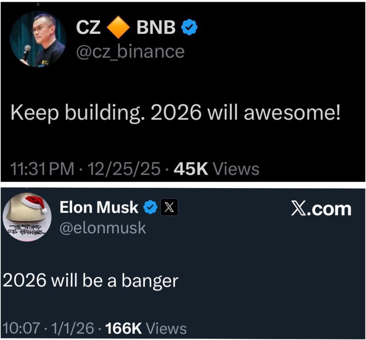 FridaySecurityT's tweet photo. Two titans, $815B in combined net worth, are signaling one thing for 2026:

Bullish. 🚀

Are you paying attention? https://t.co/u0CqvspH9o