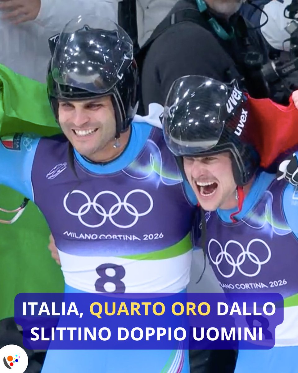 🇮🇹 DOPPIO ORO A CORTINA! 🥇🛷

Dopo Vötter-Oberhofer, anche #Rieder e #Kainzwaldner trionfano nel doppio uomini! Battute Austria e Germania. 🇮🇹

L'Italia vola a quota 13 medaglie e sale al 3° posto nel medagliere. Il ghiaccio di casa è tutto azzurro! 💙🔥 #MilanoCortina2026