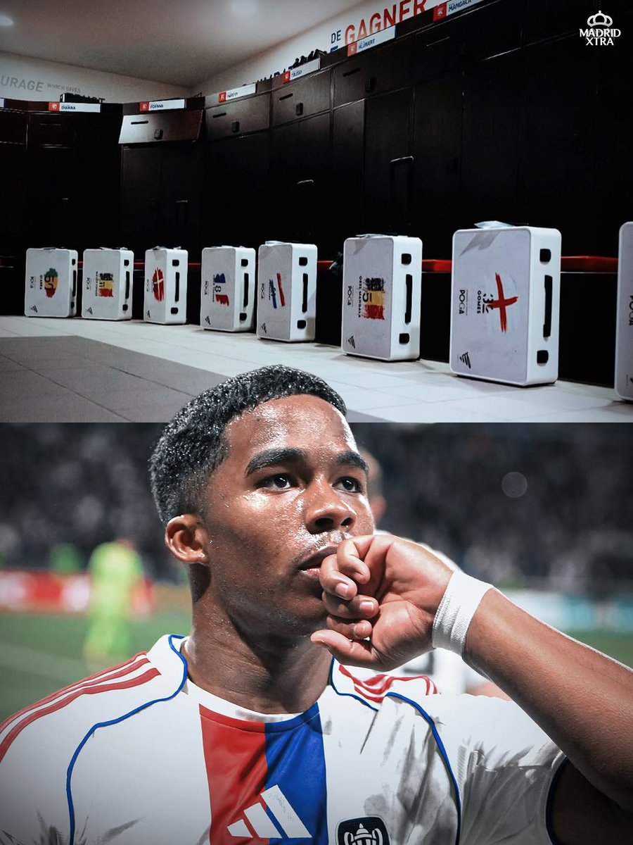 Endrick has gifted the entire Lyon squad personalised PS5 travel POGA kits.

Boy doing things 🔥