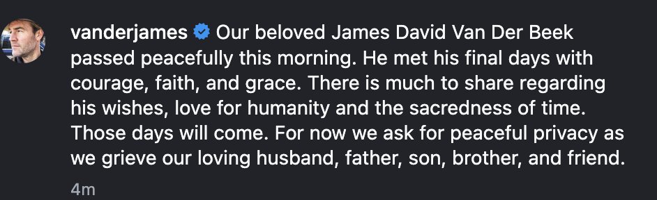 James Van Der Beek, who starred in the teen drama series "Dawson’s Creek," has died at 48