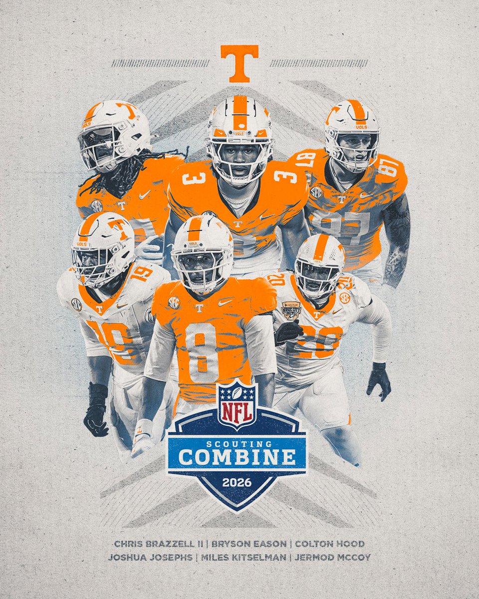 Path to the Draft.

Six #Vols have been invited to the <a href="/NFL/">NFL</a> combine in Indianapolis.

#GBO 🍊